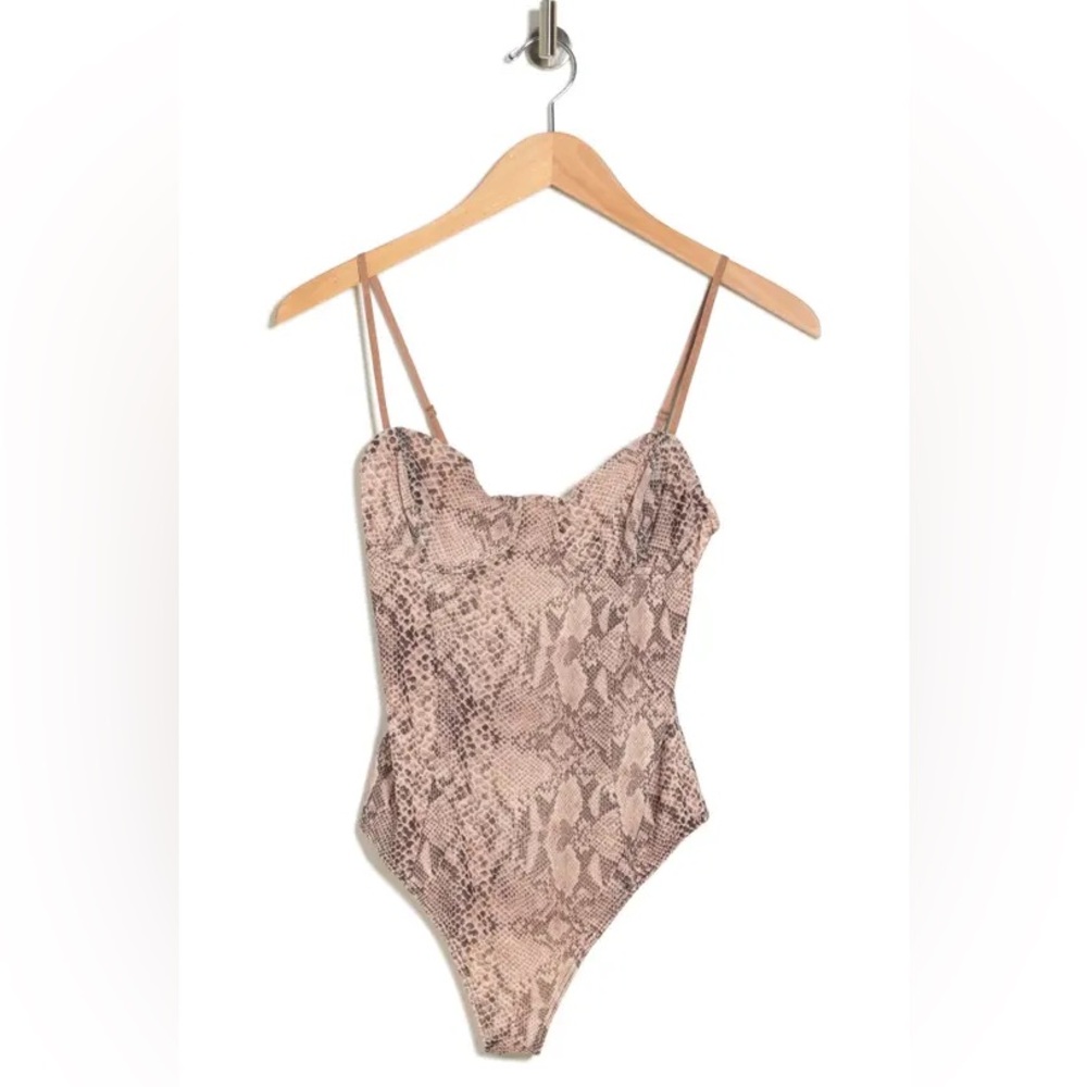 Snakeskin Print Bodysuit